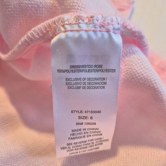 Marmellata girls size 6 pink short sleeve shirt with tulle flower design, NWT - Picture 5 of 6